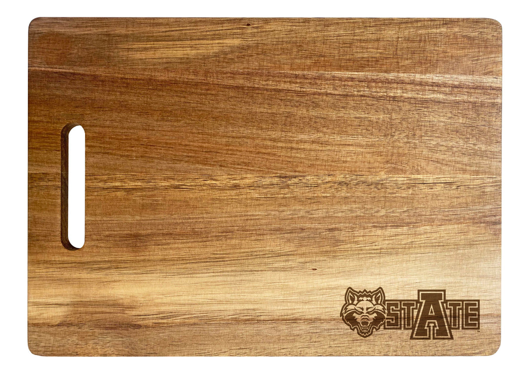 Arkansas State Classic Acacia Wood Cutting Board - Small Corner Logo