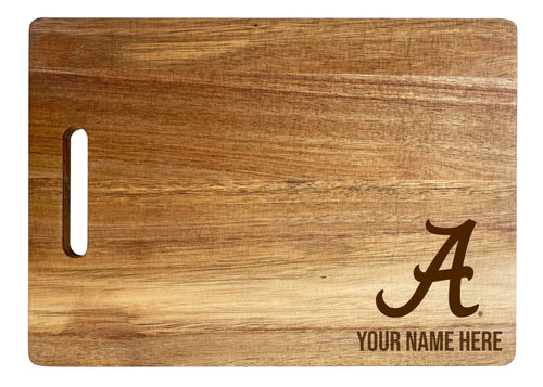 Alabama Crimson Tide Customizable Engraved Wooden Cutting Board 10