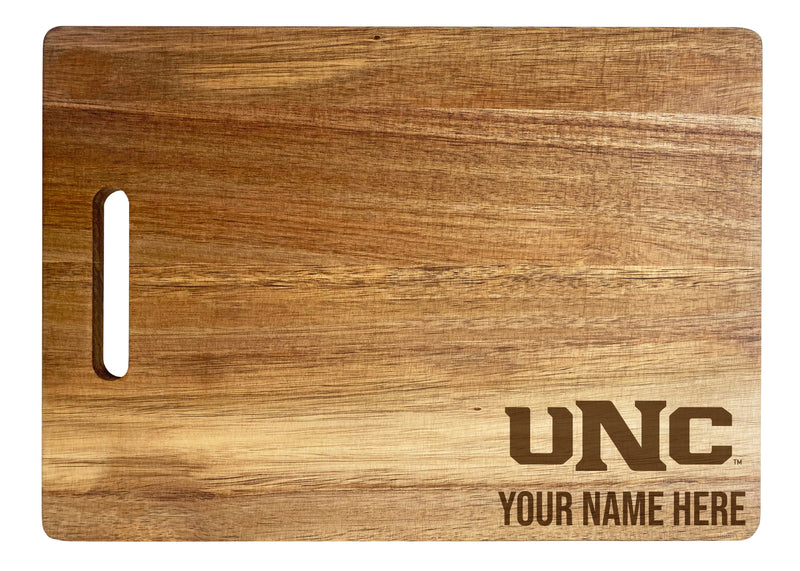 Northern Colorado Bears Customizable Engraved Wooden Cutting Board 10" x 14" Acacia Wood Officially Licensed Collegiate Product Small Engraving