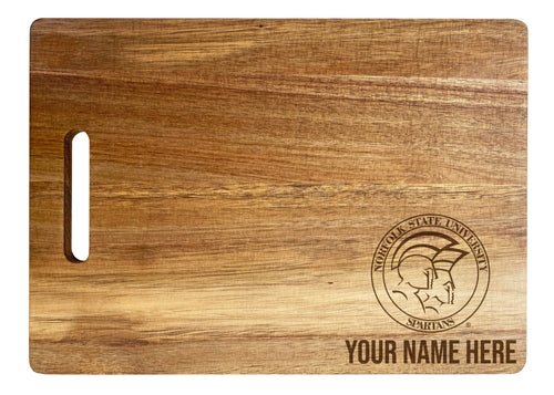 Norfolk State University Customizable Engraved Wooden Cutting Board 10