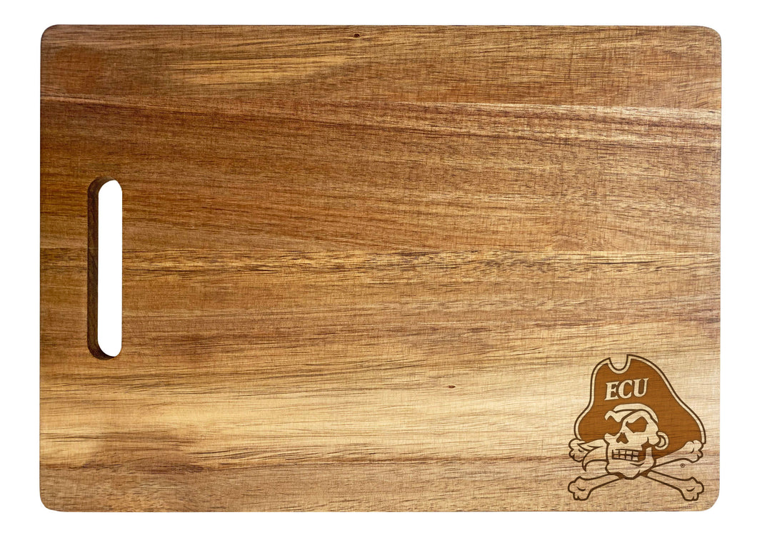 East Carolina Pirates Classic Acacia Wood Cutting Board - Small Corner Logo