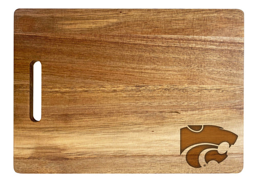 Kansas State Wildcats Classic Acacia Wood Cutting Board - Small Corner Logo
