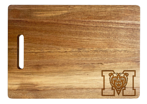 Mercer University Classic Acacia Wood Cutting Board - Small Corner Logo