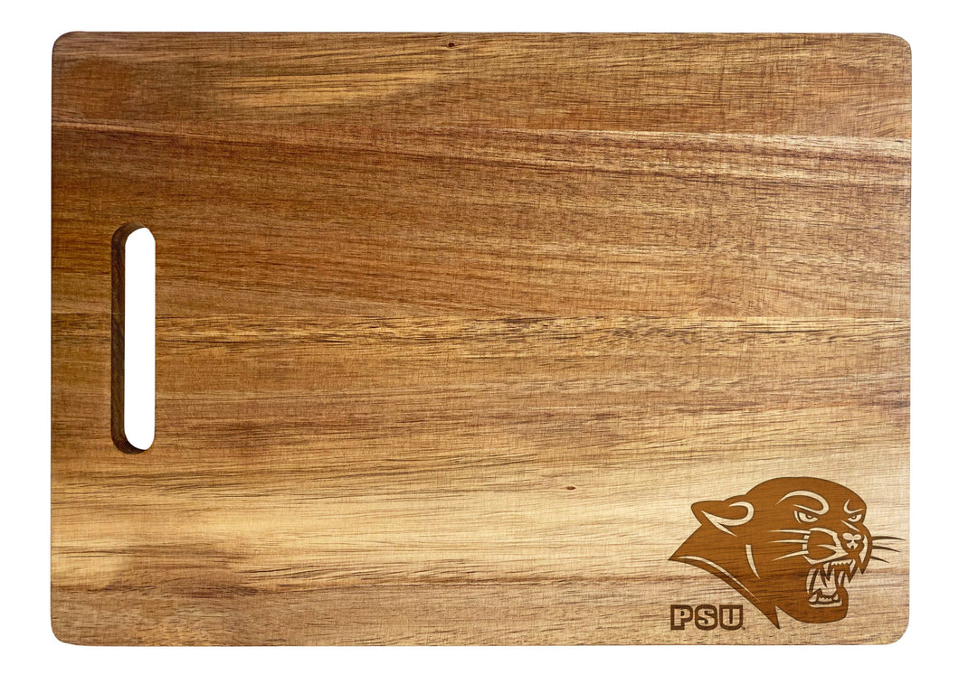 Plymouth State University Classic Acacia Wood Cutting Board - Small Corner Logo