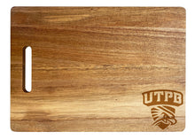 Load image into Gallery viewer, University of Texas of the Permian Basin Classic Acacia Wood Cutting Board - Small Corner Logo

