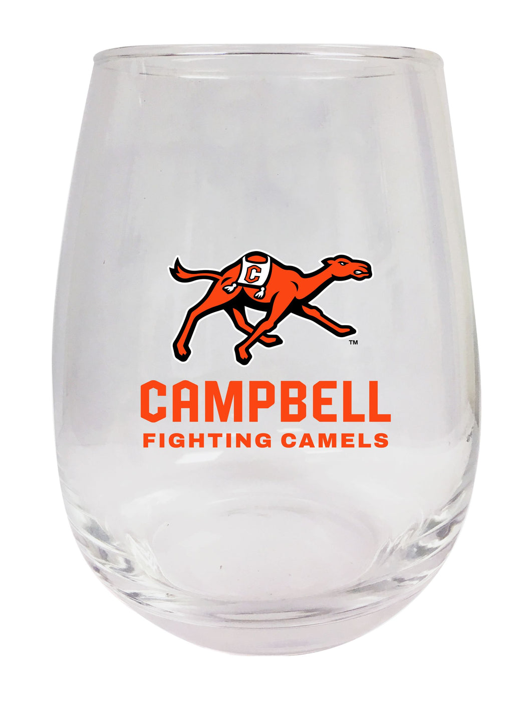 Campbell University Fighting Camels Stemless Wine Glass - 15 oz. | Officially Licensed NCAA Merchandise