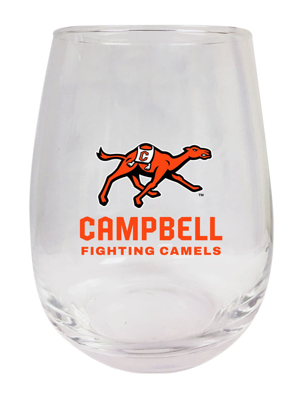 Campbell University Fighting Camels Stemless Wine Glass - 15 oz. | Officially Licensed NCAA Merchandise