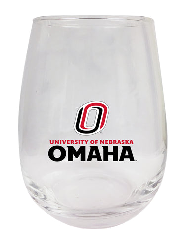 Nebraska at Omaha Stemless Wine Glass - 15 oz. | Officially Licensed NCAA Merchandise