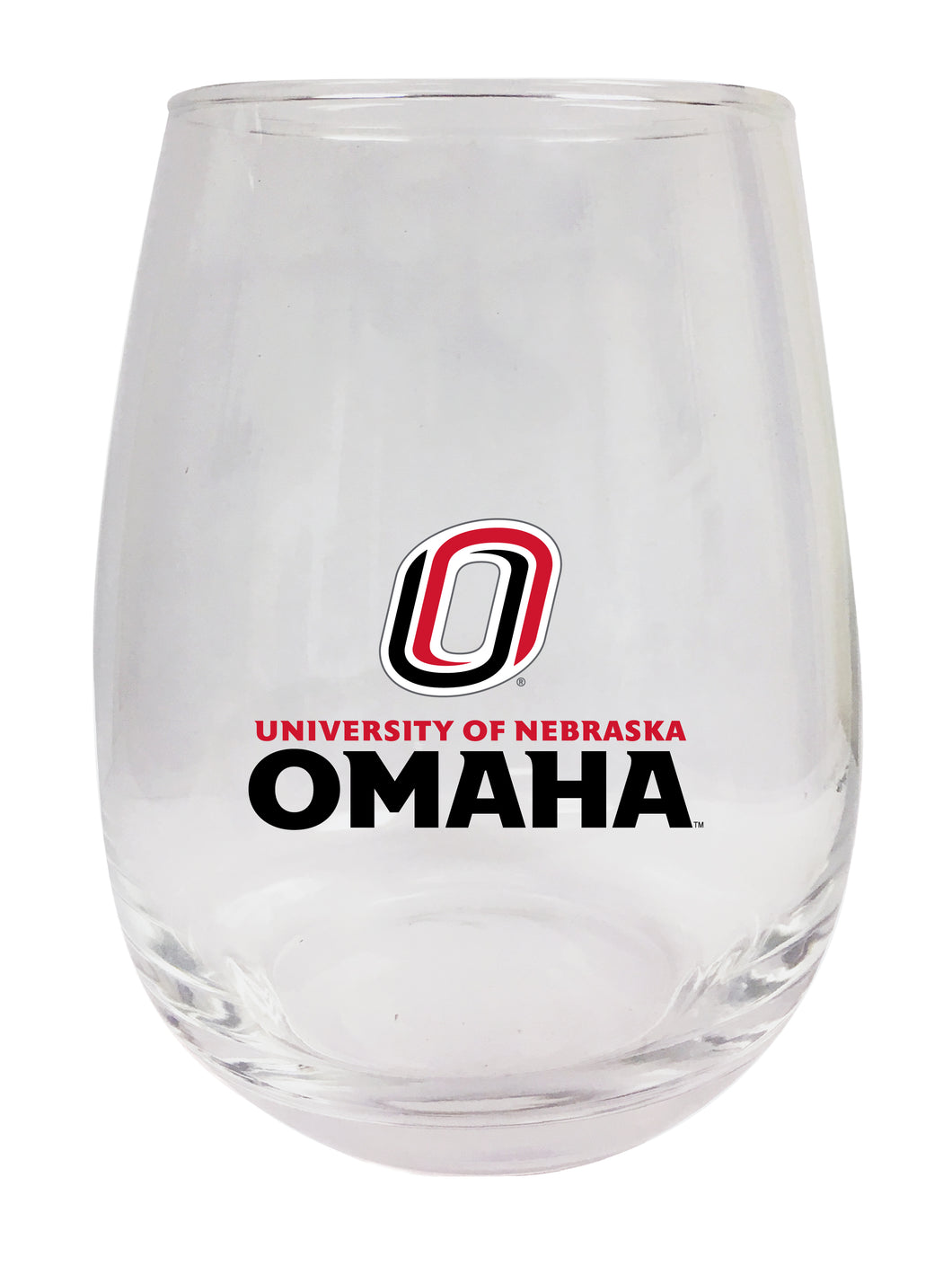 Nebraska at Omaha Stemless Wine Glass - 15 oz. | Officially Licensed NCAA Merchandise
