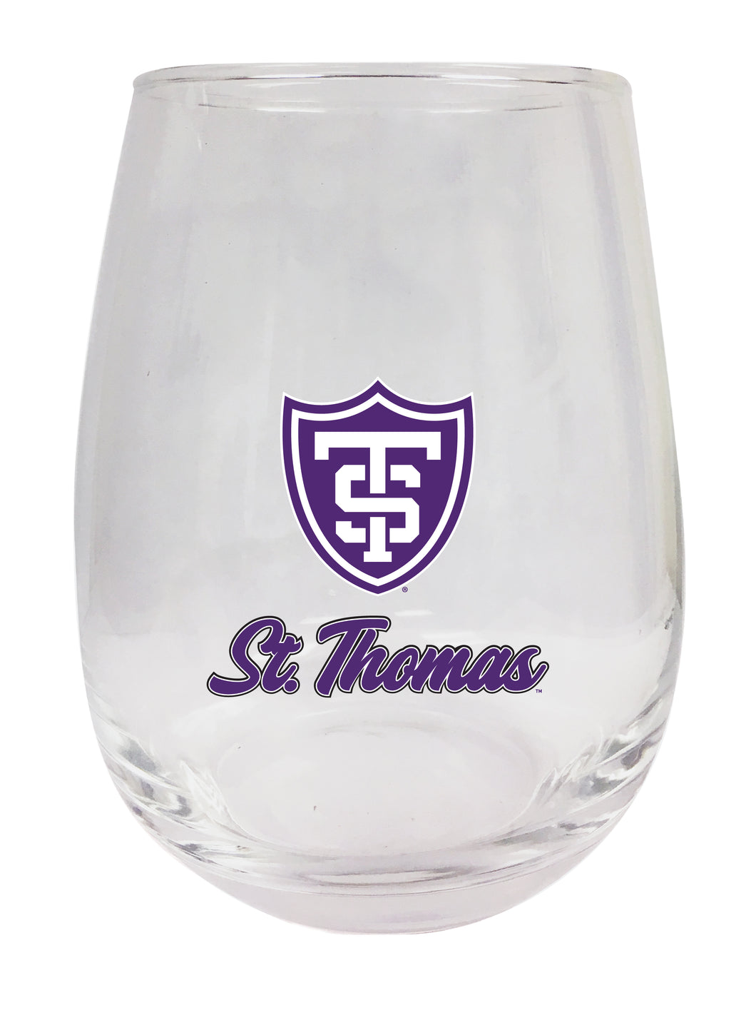 University of St. Thomas 15 oz Stemless Wine Glass