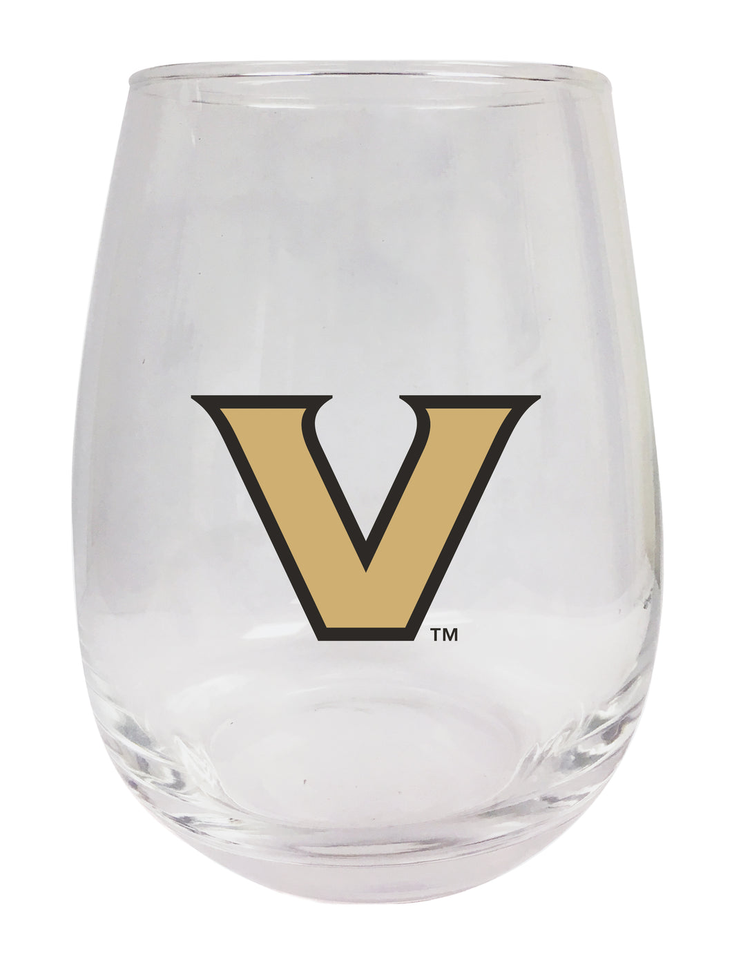 Vanderbilt University 15 oz Stemless Wine Glass