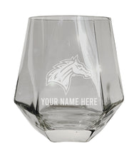 Load image into Gallery viewer, Rider University Broncs Customizable Stemless Diamond Wine Glass Engraved 10 oz Officially Licensed Collegiate Product
