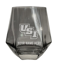 Load image into Gallery viewer, University of Southern Indiana Customizable Stemless Diamond Wine Glass Engraved 10 oz Officially Licensed Collegiate Product

