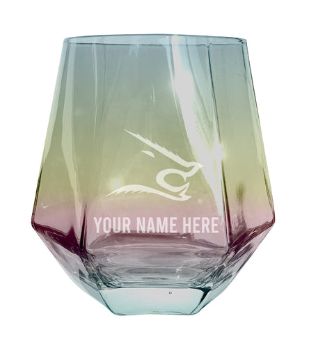 Texas A&M Kingsville Javelinas Customizable Stemless Diamond Wine Glass Engraved 10 oz Officially Licensed Collegiate Product 2-Pack
