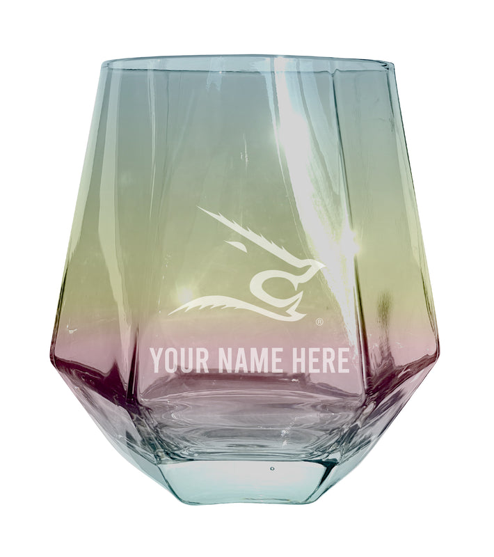 Texas A&M Kingsville Javelinas Customizable Stemless Diamond Wine Glass Engraved 10 oz Officially Licensed Collegiate Product 2-Pack