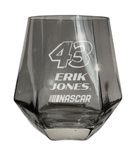 Load image into Gallery viewer, #43 Erik Jones Officially Licensed 10 oz Engraved Diamond Wine Glass
