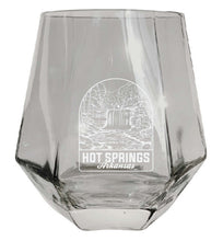 Load image into Gallery viewer, Hot Springs Arkansas Souvenir Stemless Diamond Wine Glass Engraved 15 oz
