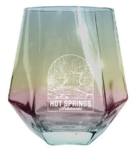 Load image into Gallery viewer, Hot Springs Arkansas Souvenir Stemless Diamond Wine Glass Engraved 15 oz
