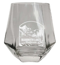 Load image into Gallery viewer, Mammoth Lakes California Souvenir Stemless Diamond Wine Glass Engraved 15 oz
