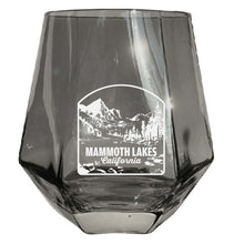 Load image into Gallery viewer, Mammoth Lakes California Souvenir Stemless Diamond Wine Glass Engraved 15 oz Gray 4-Pack
