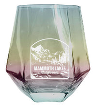 Load image into Gallery viewer, Mammoth Lakes California Souvenir Stemless Diamond Wine Glass Engraved 15 oz
