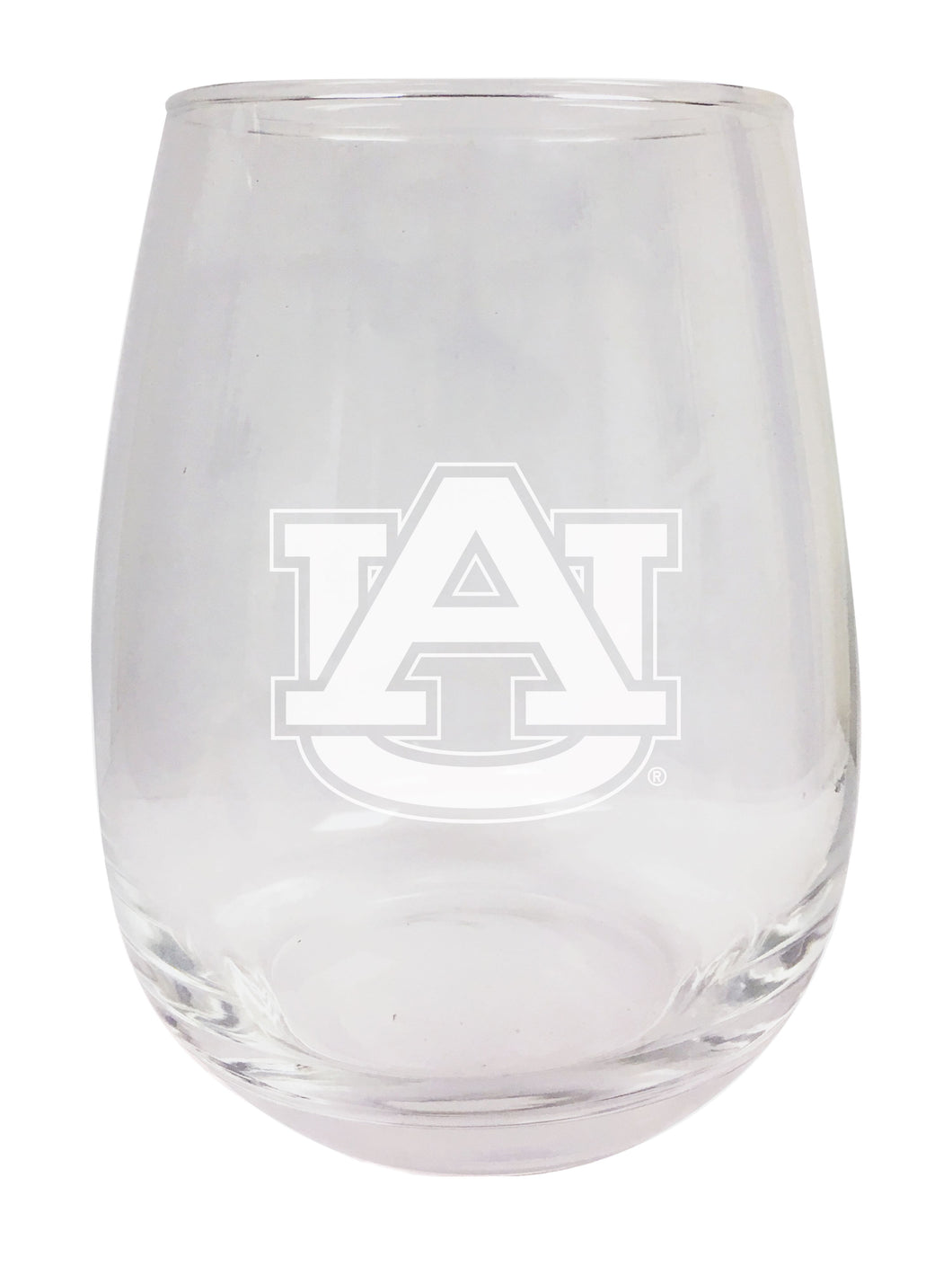 Auburn Tigers NCAA 15 oz Laser-Engraved Stemless Wine Glass - Perfect for Alumni & Fans