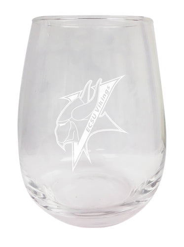 Elizabeth City State University NCAA 15 oz Laser-Engraved Stemless Wine Glass - Perfect for Alumni & Fans