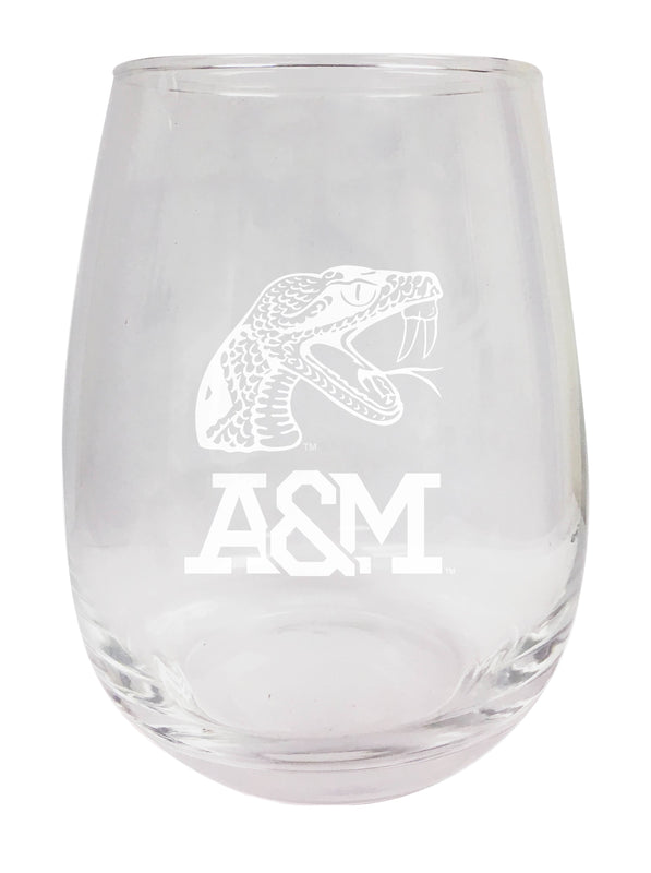 Florida A&M Rattlers NCAA 15 oz Laser-Engraved Stemless Wine Glass - Perfect for Alumni & Fans