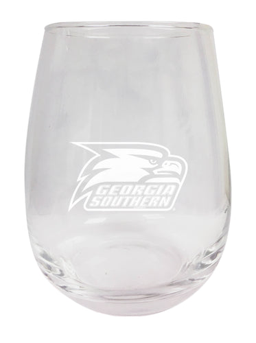 Georgia Southern Eagles NCAA 15 oz Laser-Engraved Stemless Wine Glass - Perfect for Alumni & Fans