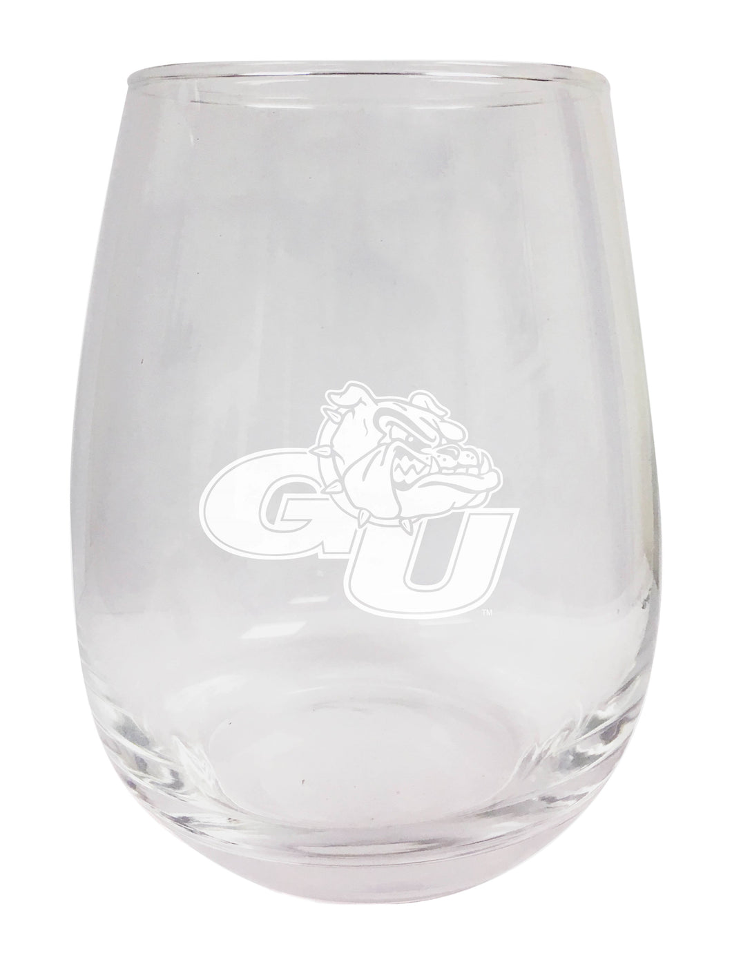 Gonzaga Bulldogs NCAA 15 oz Laser-Engraved Stemless Wine Glass - Perfect for Alumni & Fans
