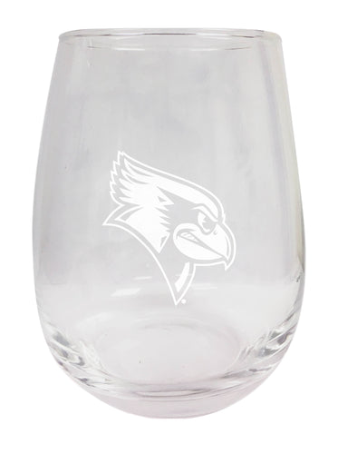 Illinois State Redbirds NCAA 15 oz Laser-Engraved Stemless Wine Glass - Perfect for Alumni & Fans