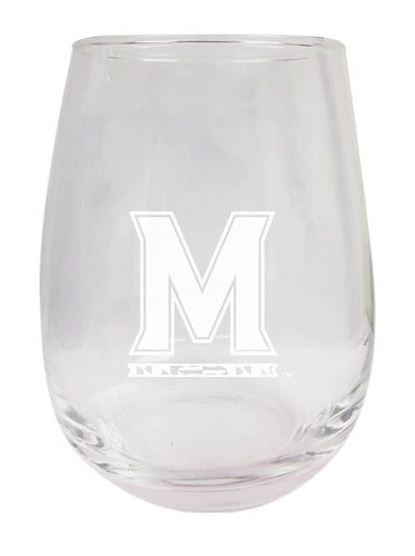 Maryland Terrapins NCAA 15 oz Laser-Engraved Stemless Wine Glass - Perfect for Alumni & Fans