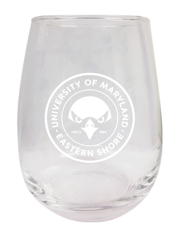 Maryland Eastern Shore 15 oz Engraved Stemless Wine Glass Officially Licensed Collegiate Product