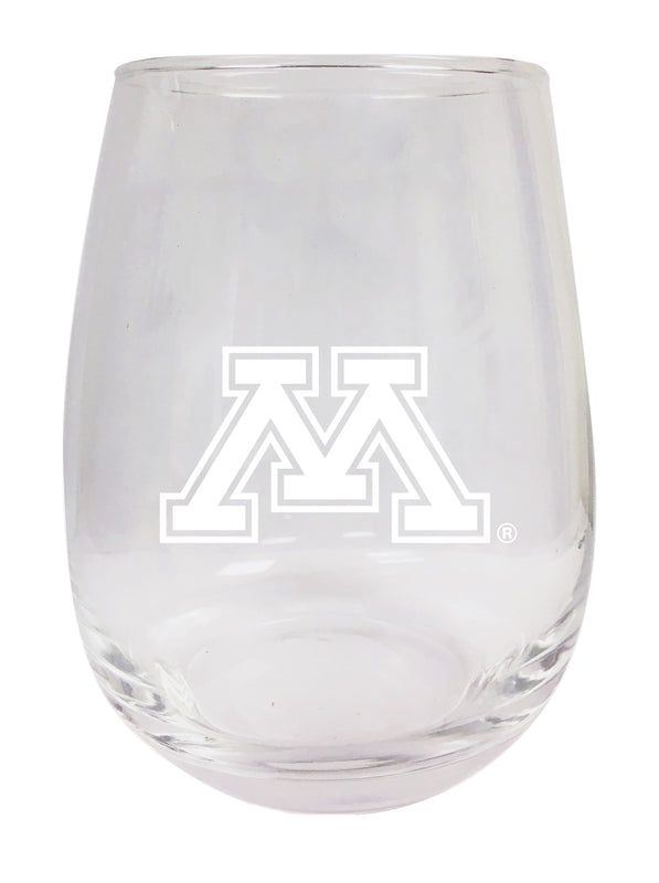 Minnesota Gophers NCAA 15 oz Laser-Engraved Stemless Wine Glass - Perfect for Alumni & Fans