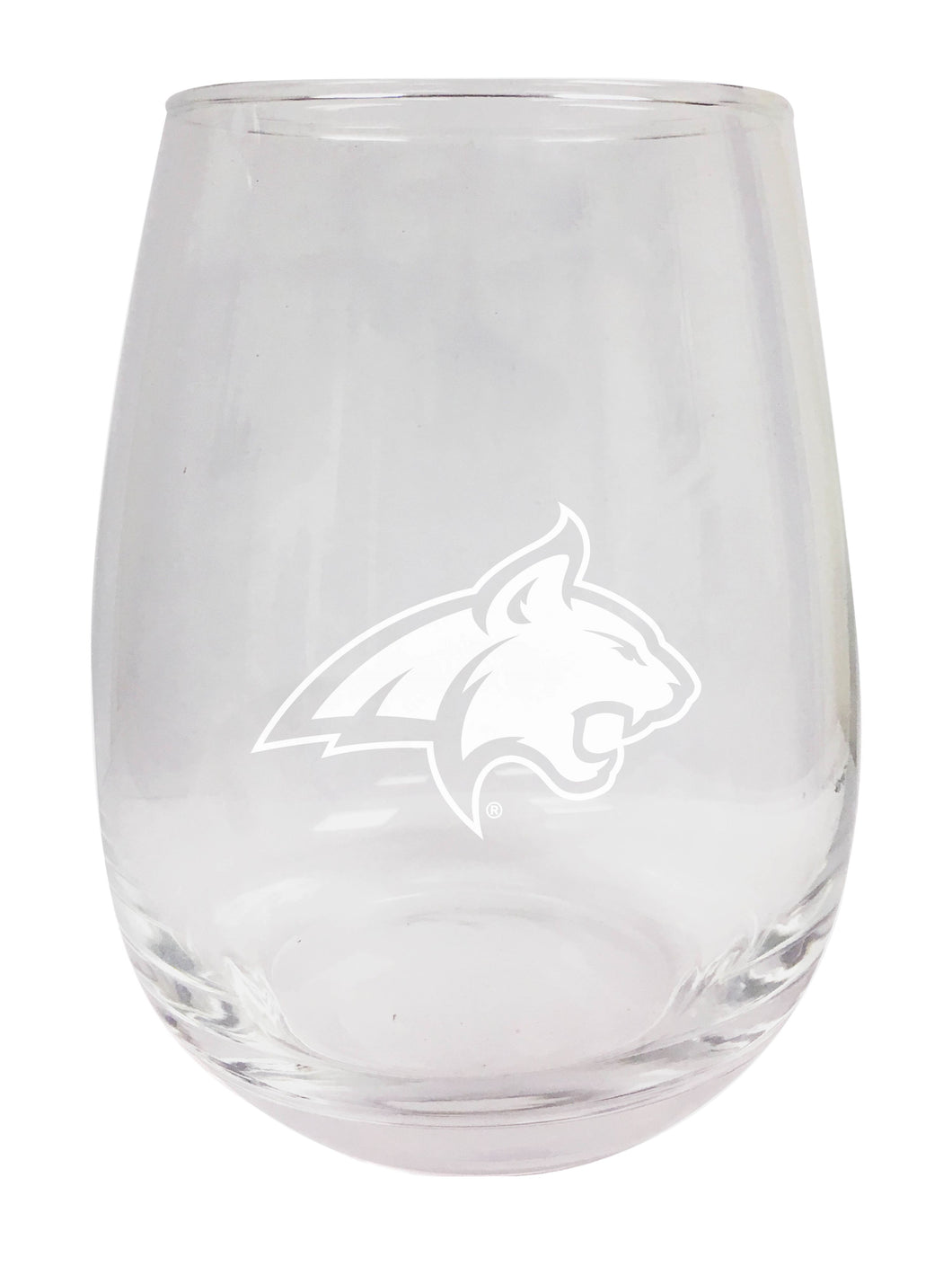 Montana State Bobcats NCAA 15 oz Laser-Engraved Stemless Wine Glass - Perfect for Alumni & Fans