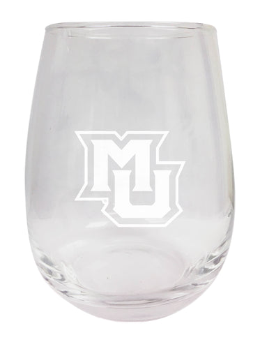 Marquette Golden Eagles NCAA 15 oz Laser-Engraved Stemless Wine Glass - Perfect for Alumni & Fans