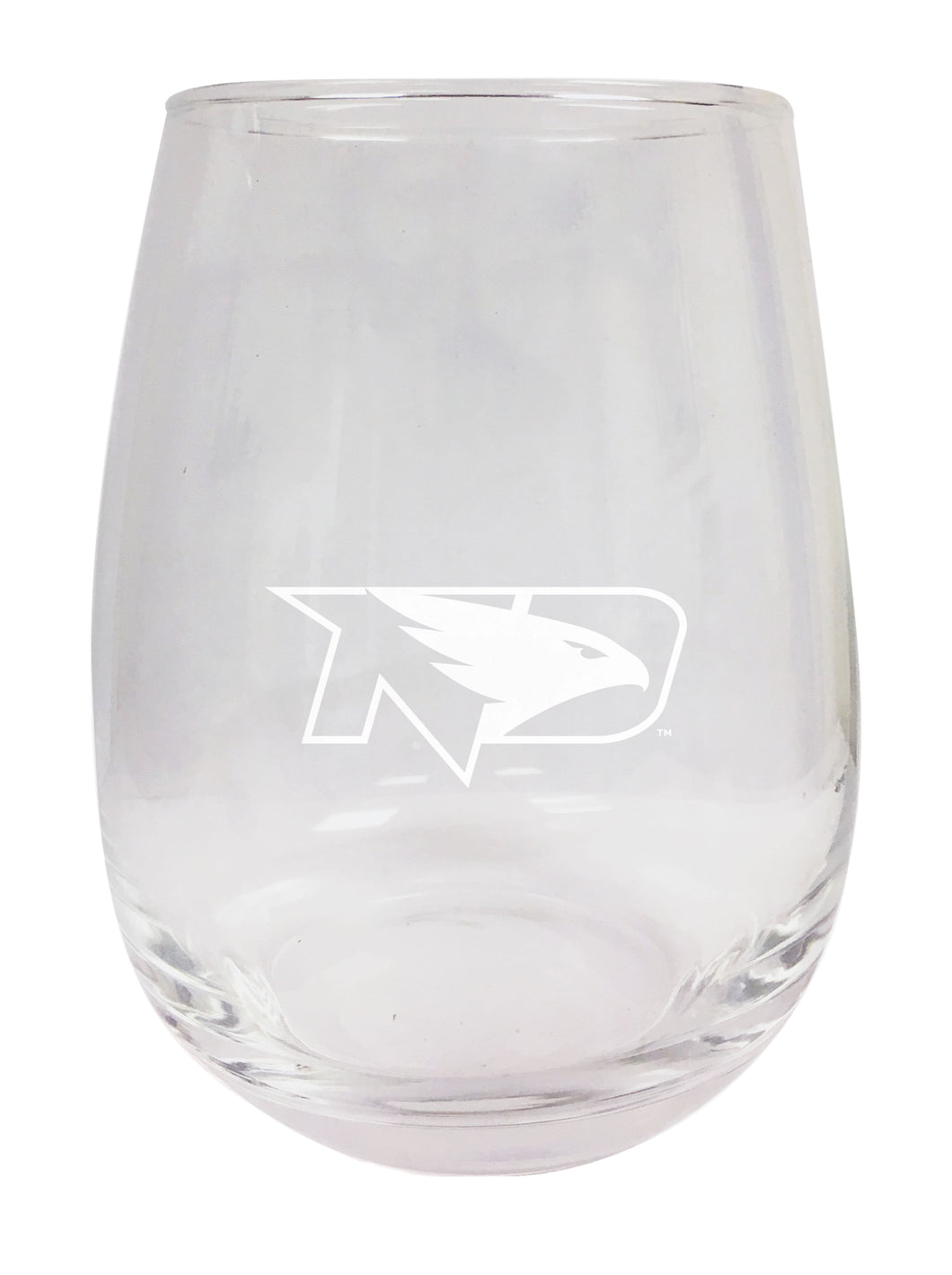 North Dakota Fighting Hawks NCAA 15 oz Laser-Engraved Stemless Wine Glass - Perfect for Alumni & Fans
