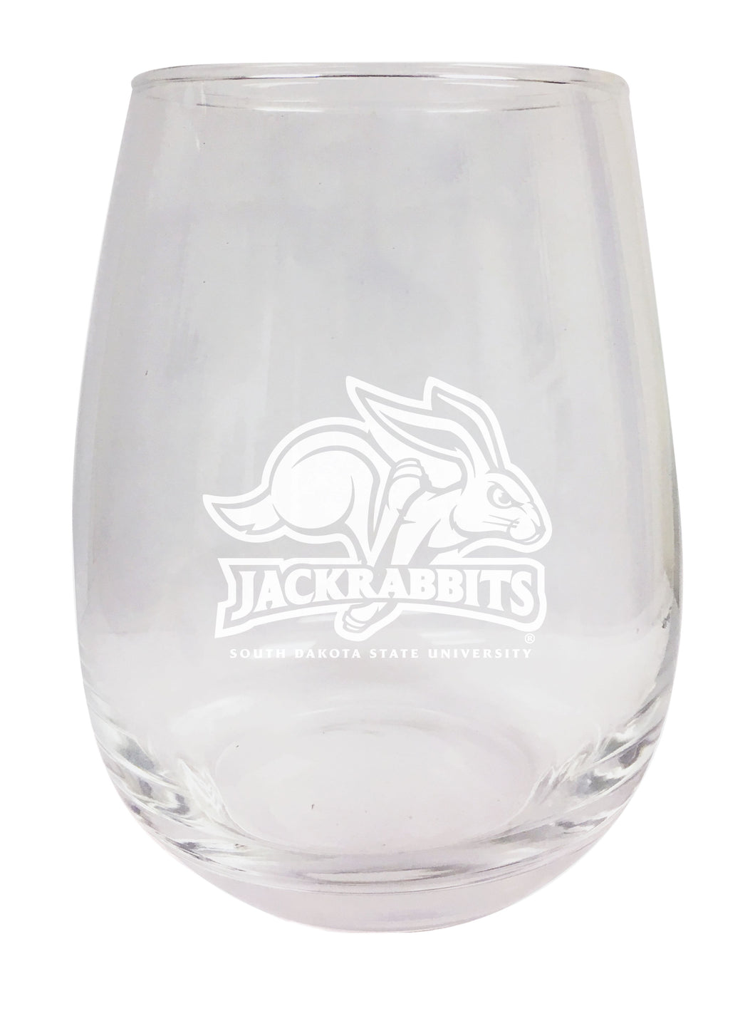 South Dakota State Jackrabbits NCAA 15 oz Laser-Engraved Stemless Wine Glass - Perfect for Alumni & Fans