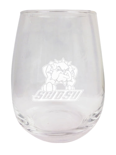 Southwestern Oklahoma State University NCAA 15 oz Laser-Engraved Stemless Wine Glass - Perfect for Alumni & Fans