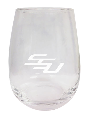 Savannah State University NCAA 15 oz Laser-Engraved Stemless Wine Glass - Perfect for Alumni & Fans