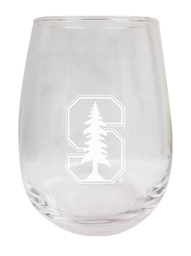 Stanford University NCAA 15 oz Laser-Engraved Stemless Wine Glass - Perfect for Alumni & Fans