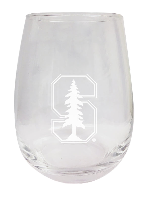 Stanford University NCAA 15 oz Laser-Engraved Stemless Wine Glass - Perfect for Alumni & Fans