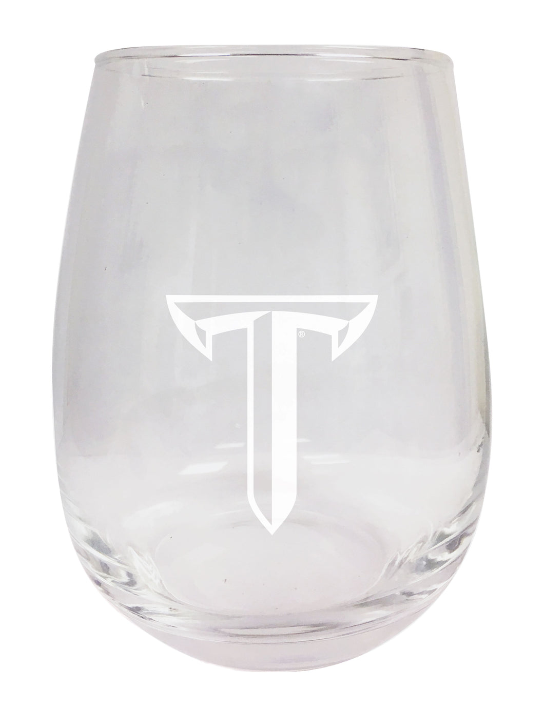 Troy University NCAA 15 oz Laser-Engraved Stemless Wine Glass - Perfect for Alumni & Fans