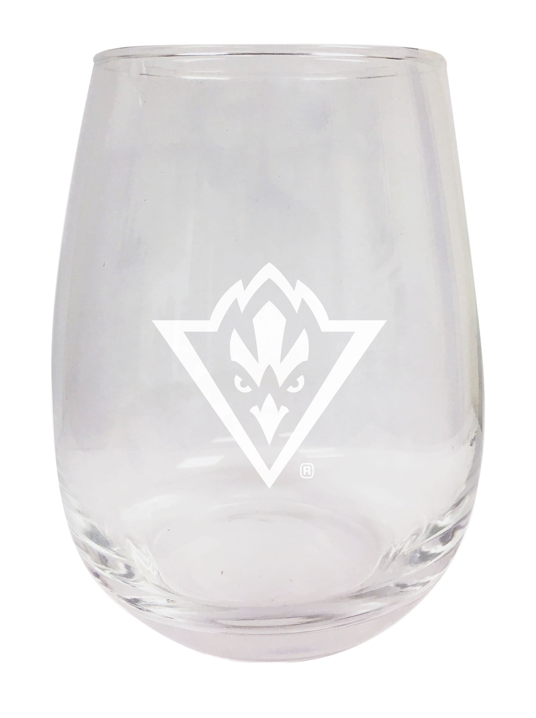 North Carolina Wilmington Seahawks NCAA 15 oz Laser-Engraved Stemless Wine Glass - Perfect for Alumni & Fans
