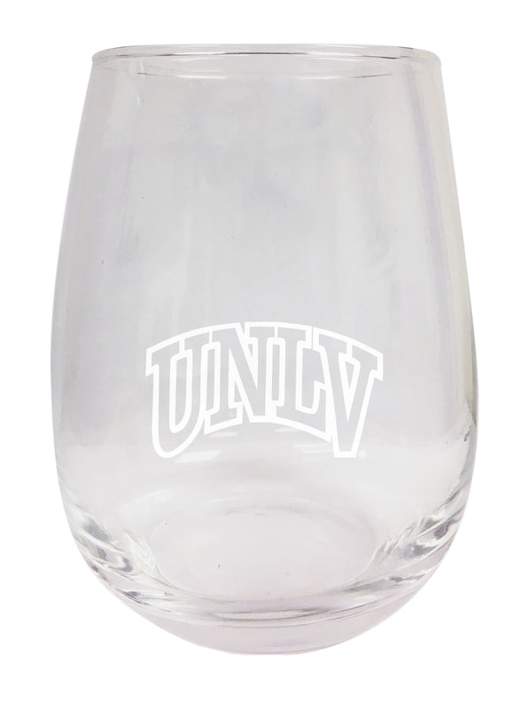 UNLV Rebels NCAA 15 oz Laser-Engraved Stemless Wine Glass - Perfect for Alumni & Fans