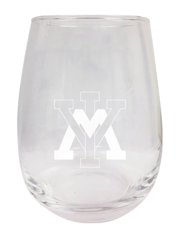 VMI Keydets NCAA 15 oz Laser-Engraved Stemless Wine Glass - Perfect for Alumni & Fans