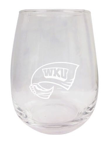 Western Kentucky Hilltoppers NCAA 15 oz Laser-Engraved Stemless Wine Glass - Perfect for Alumni & Fans