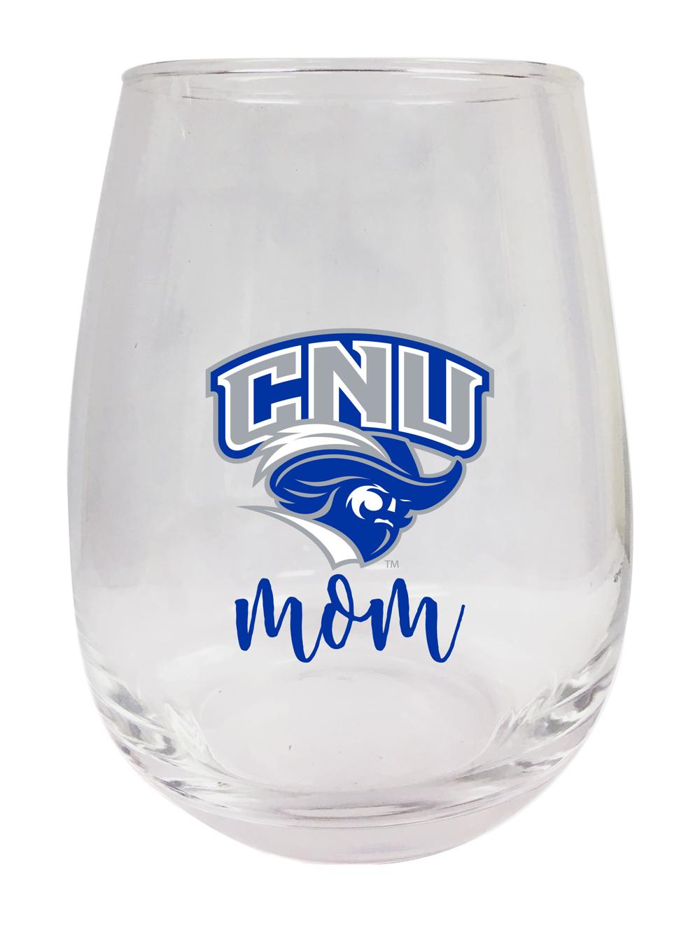 Christopher Newport Captains 15 oz Stemless Wine Glass for Mom Officially Licensed