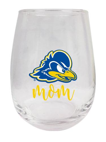 Delaware Blue Hens 15 oz Stemless Wine Glass for Mom Officially Licensed