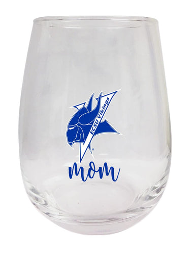 Elizabeth City State University 15 oz Stemless Wine Glass for Mom Officially Licensed